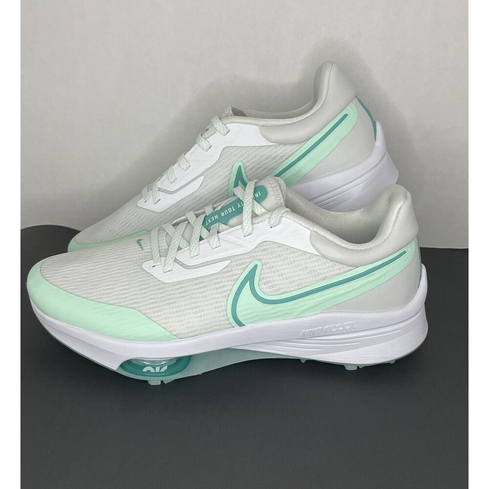 Nike Golf Cleat Air Zoom Infinity Tour NEXT% Mint White DC5221 143 Men's Size 12